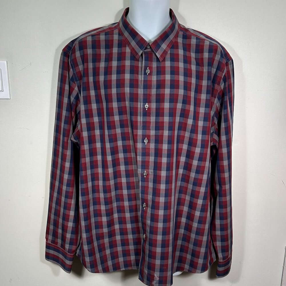 Untuckit multi color plaids dress shirt